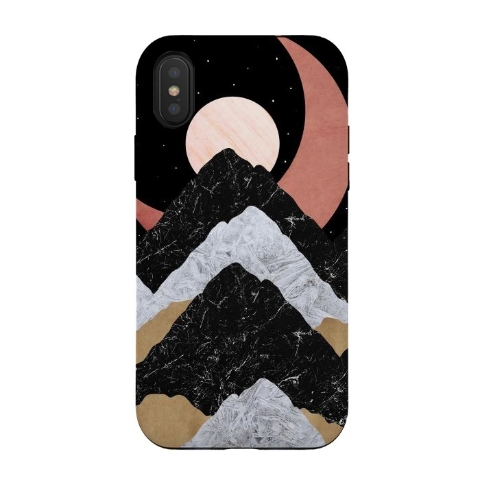 iPhone Xs / X StrongFit The crescent moon by Steve Wade (Swade)