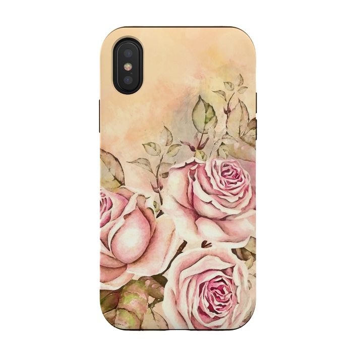 iPhone Xs / X StrongFit Sweet Rosa by Creativeaxle
