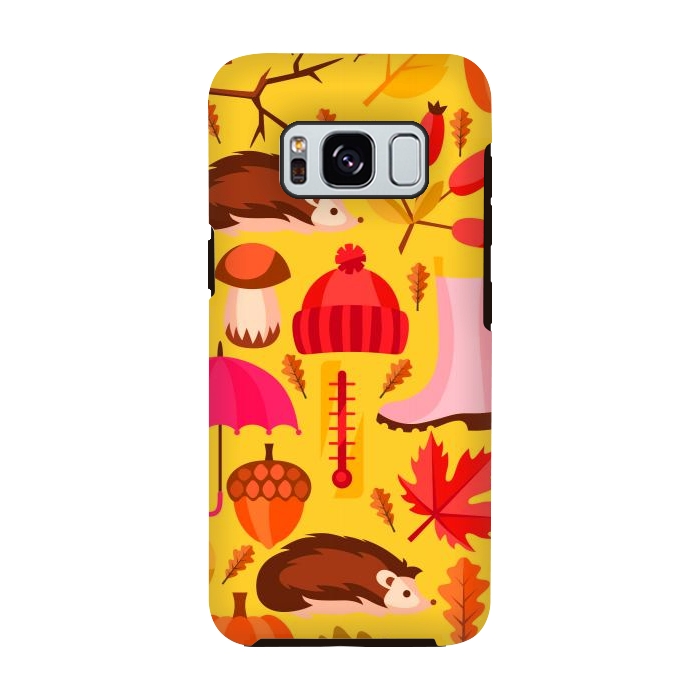 Galaxy S8 StrongFit Autumn Animals And Fruits by ArtsCase