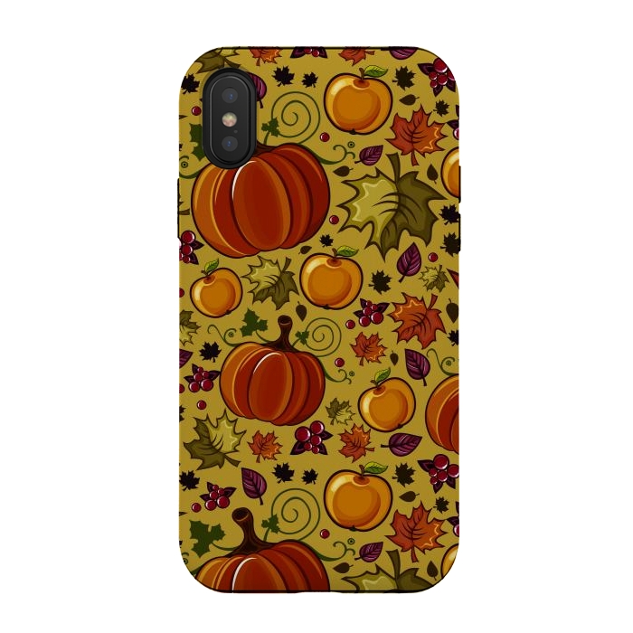 iPhone Xs / X StrongFit Pumpkin, Autumn Rich Pumpkin by ArtsCase