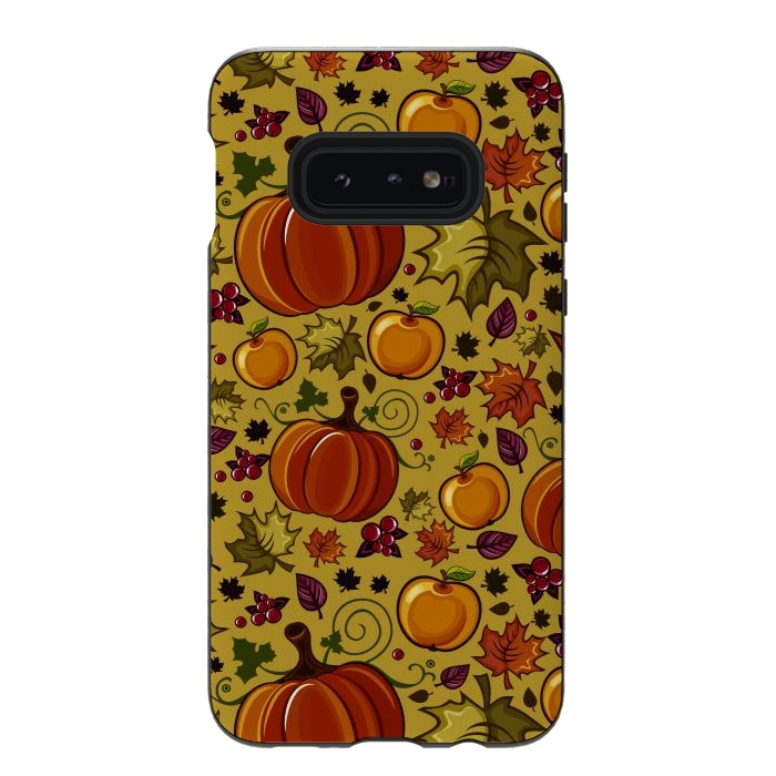 Galaxy S10e StrongFit Pumpkin, Autumn Rich Pumpkin by ArtsCase