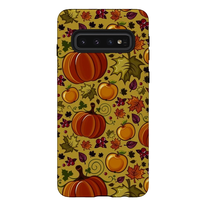 Galaxy S10 StrongFit Pumpkin, Autumn Rich Pumpkin by ArtsCase