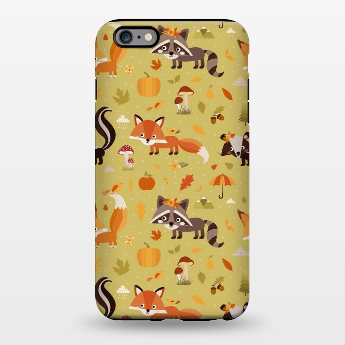 iPhone 6/6s plus StrongFit Red Fox And Raccoon In Autumn by ArtsCase