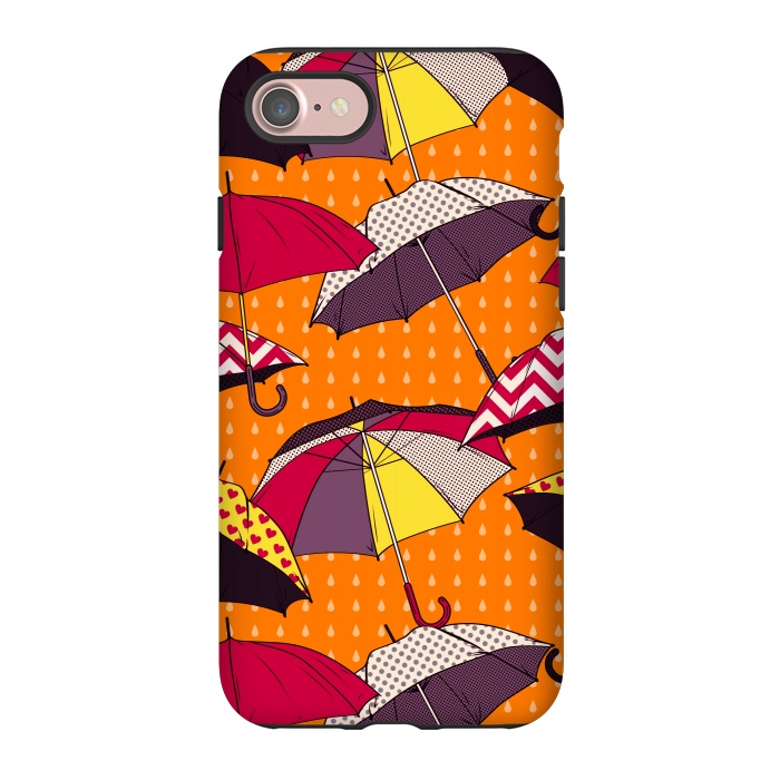 iPhone 7 StrongFit Beautiful Umbrellas For Autumn by ArtsCase