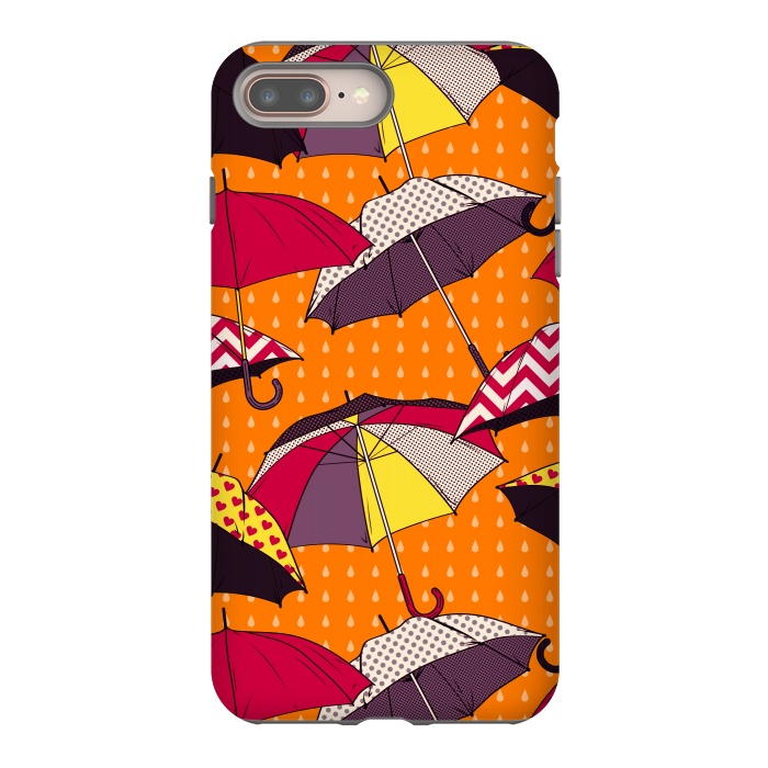 iPhone 7 plus StrongFit Beautiful Umbrellas For Autumn by ArtsCase