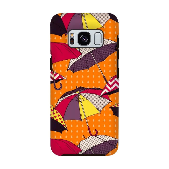Galaxy S8 StrongFit Beautiful Umbrellas For Autumn by ArtsCase