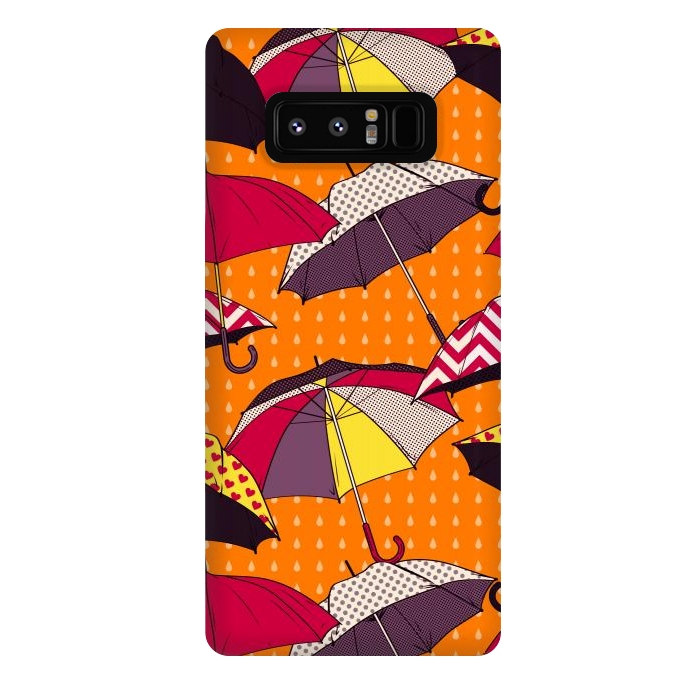 Galaxy Note 8 StrongFit Beautiful Umbrellas For Autumn by ArtsCase