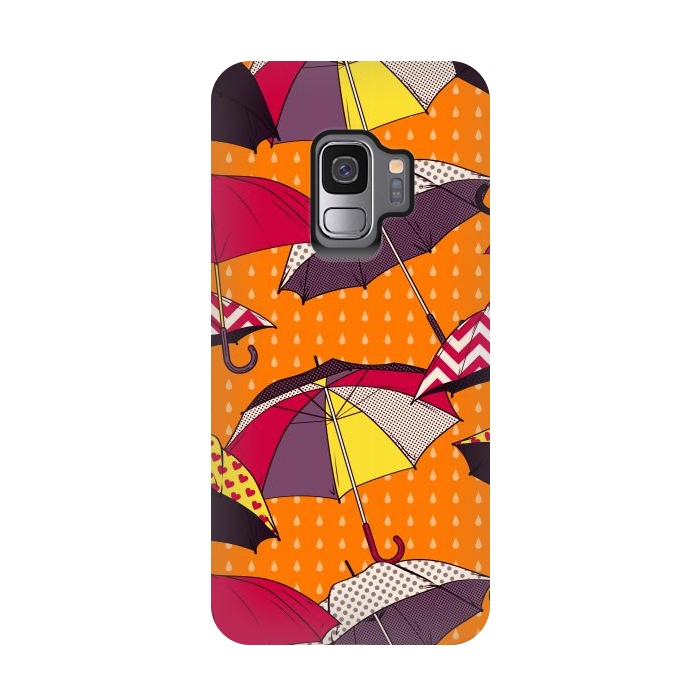 Galaxy S9 StrongFit Beautiful Umbrellas For Autumn by ArtsCase