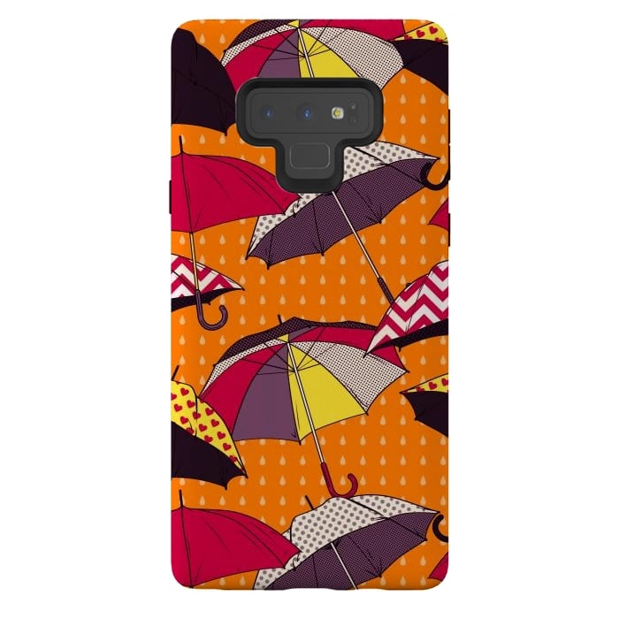 Galaxy Note 9 StrongFit Beautiful Umbrellas For Autumn by ArtsCase