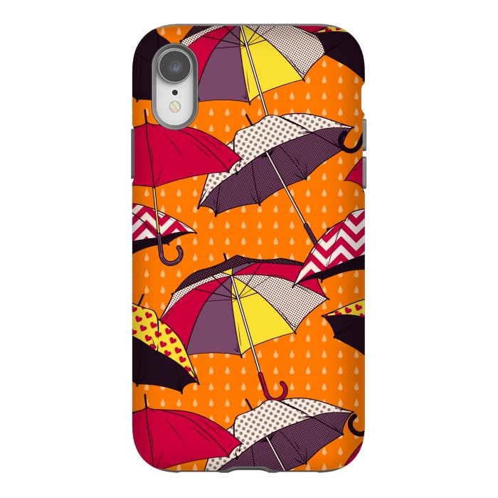 iPhone Xr StrongFit Beautiful Umbrellas For Autumn by ArtsCase