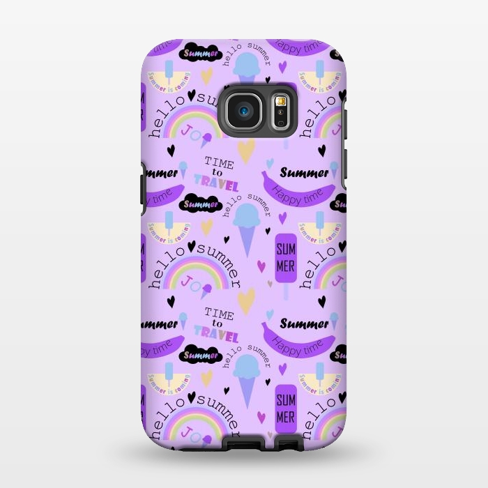 Galaxy S7 EDGE StrongFit In Summers With Ice Cream by ArtsCase