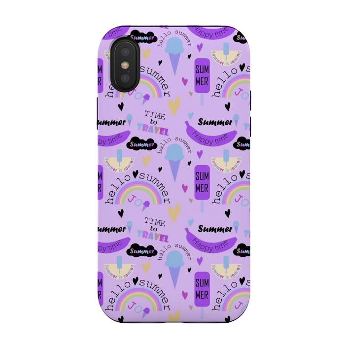 iPhone Xs / X StrongFit In Summers With Ice Cream by ArtsCase