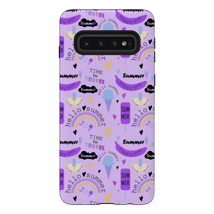 Galaxy S10 StrongFit In Summers With Ice Cream by ArtsCase