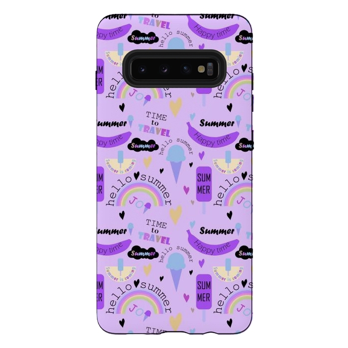 Galaxy S10 plus StrongFit In Summers With Ice Cream by ArtsCase