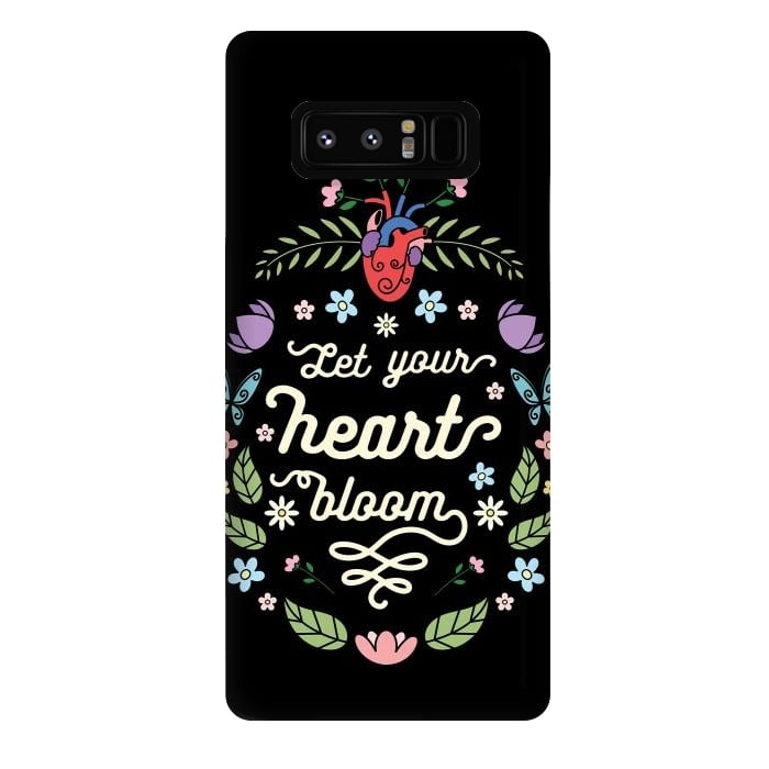 Galaxy Note 8 StrongFit Let your heart bloom by Laura Nagel