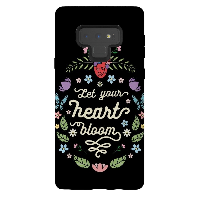 Galaxy Note 9 StrongFit Let your heart bloom by Laura Nagel