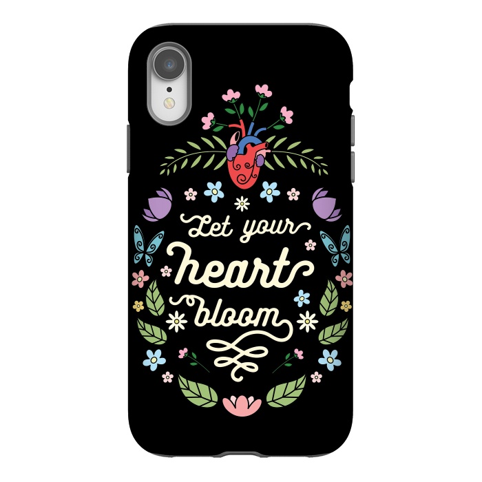 iPhone Xr StrongFit Let your heart bloom by Laura Nagel