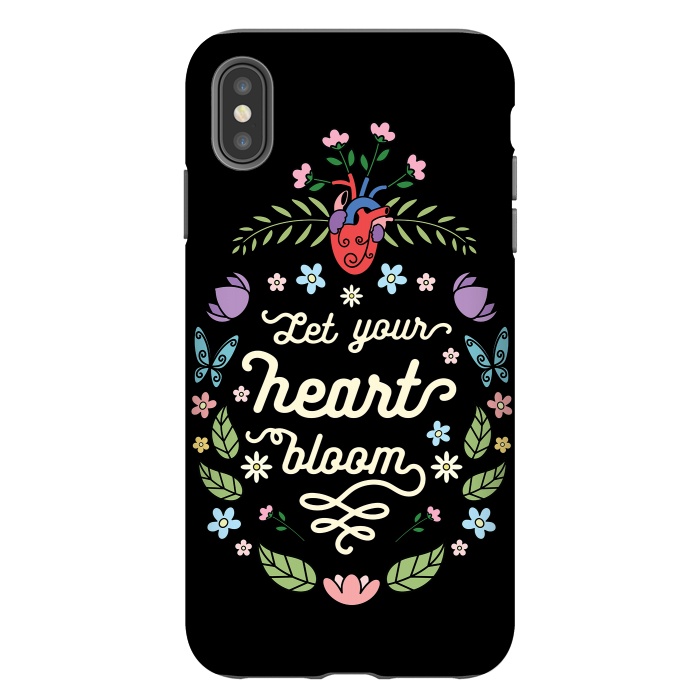 iPhone Xs Max StrongFit Let your heart bloom by Laura Nagel