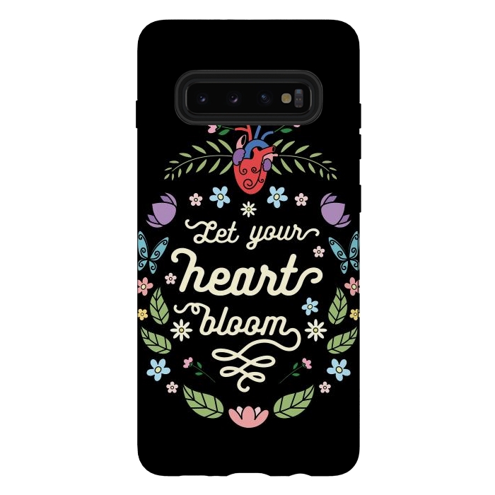 Galaxy S10 plus StrongFit Let your heart bloom by Laura Nagel