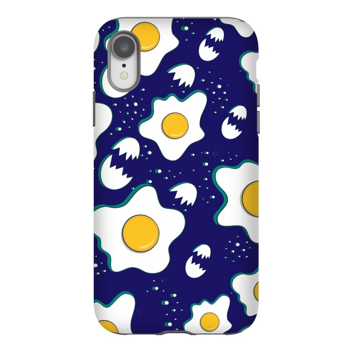 iPhone Xr StrongFit FRIED EGG PATTERN  by MALLIKA