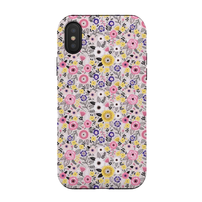 iPhone Xs / X StrongFit Flower Cake by ArtsCase