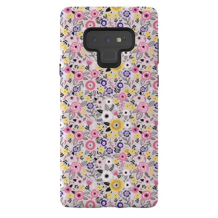 Galaxy Note 9 StrongFit Flower Cake by ArtsCase