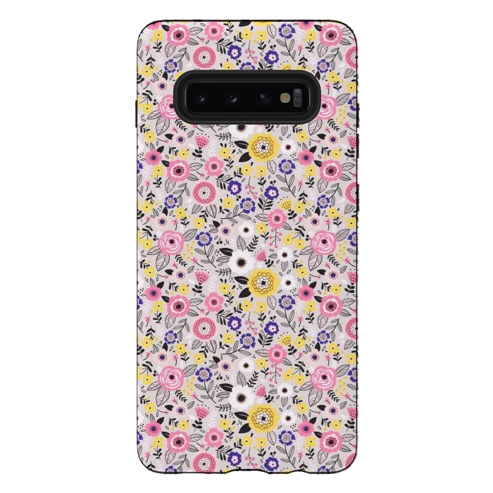 Galaxy S10 plus StrongFit Flower Cake by ArtsCase