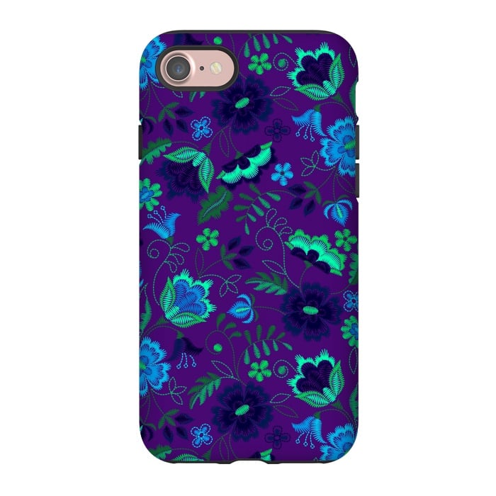 iPhone 7 StrongFit Thoughts In Purple And Blue by ArtsCase
