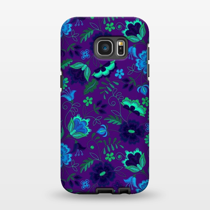 Galaxy S7 EDGE StrongFit Thoughts In Purple And Blue by ArtsCase