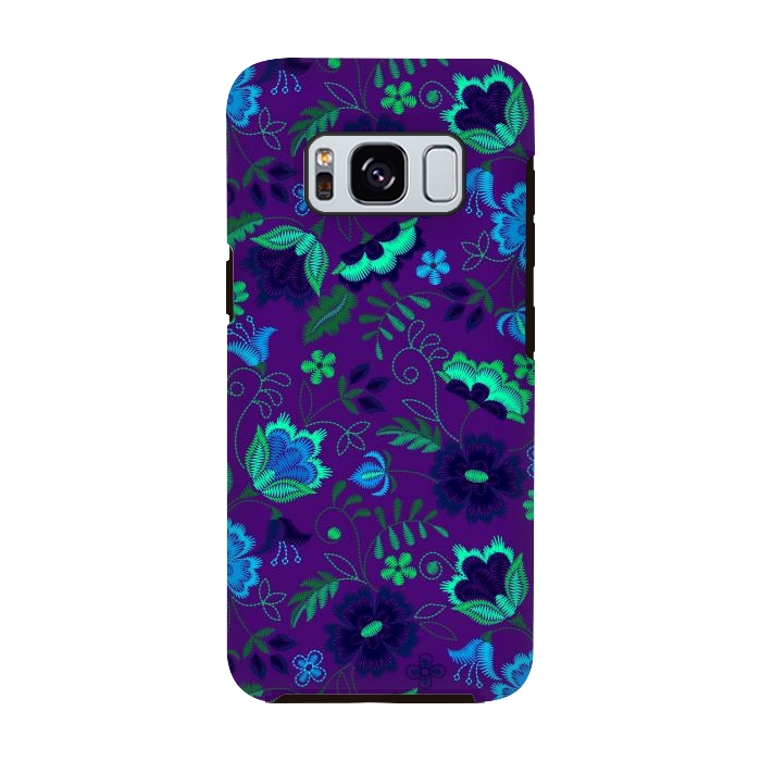 Galaxy S8 StrongFit Thoughts In Purple And Blue by ArtsCase