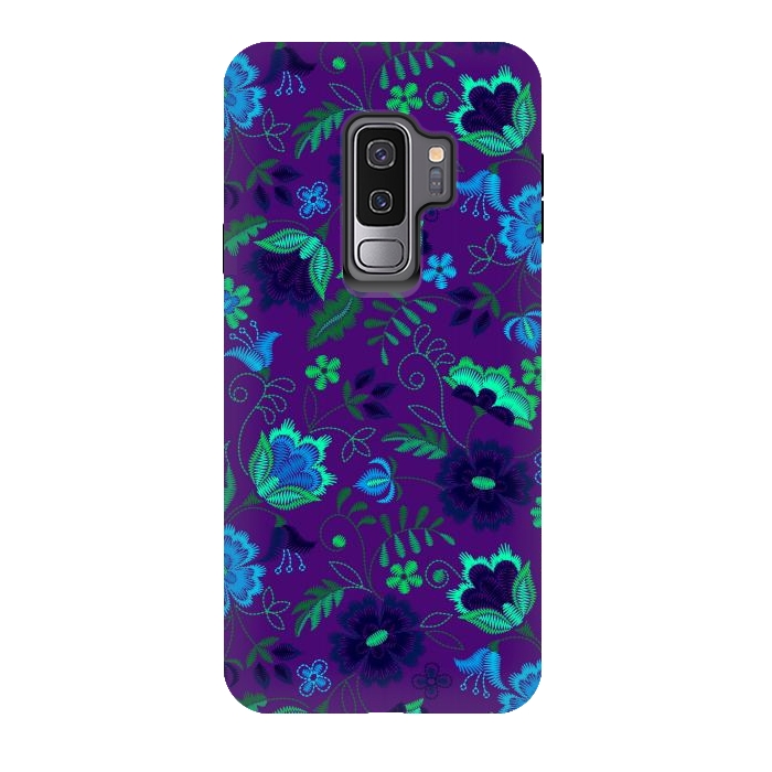 Galaxy S9 plus StrongFit Thoughts In Purple And Blue by ArtsCase