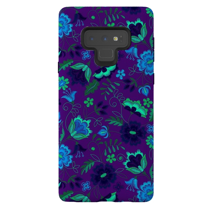 Galaxy Note 9 StrongFit Thoughts In Purple And Blue by ArtsCase