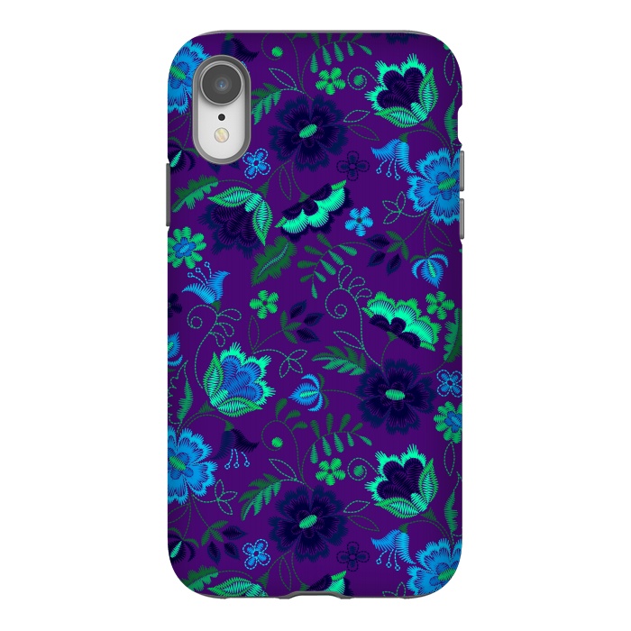 iPhone Xr StrongFit Thoughts In Purple And Blue by ArtsCase