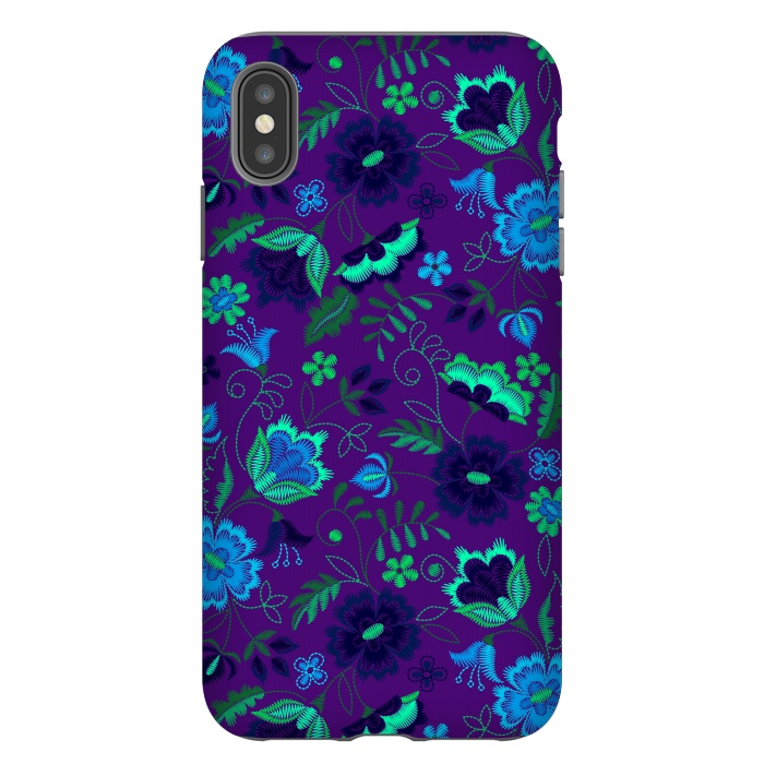 iPhone Xs Max StrongFit Thoughts In Purple And Blue by ArtsCase