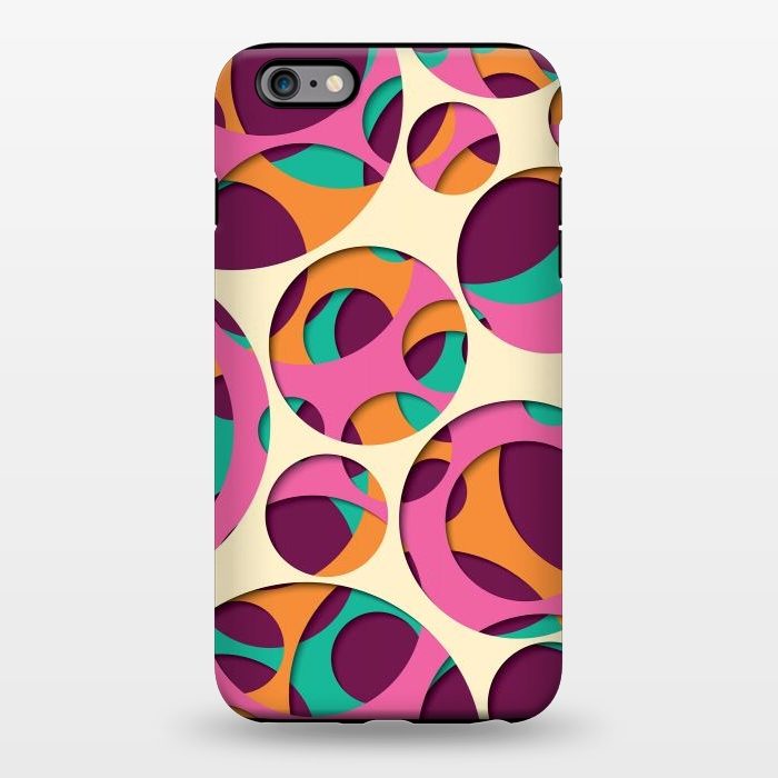 iPhone 6/6s plus StrongFit Paper Cutout Circles 005 by Jelena Obradovic