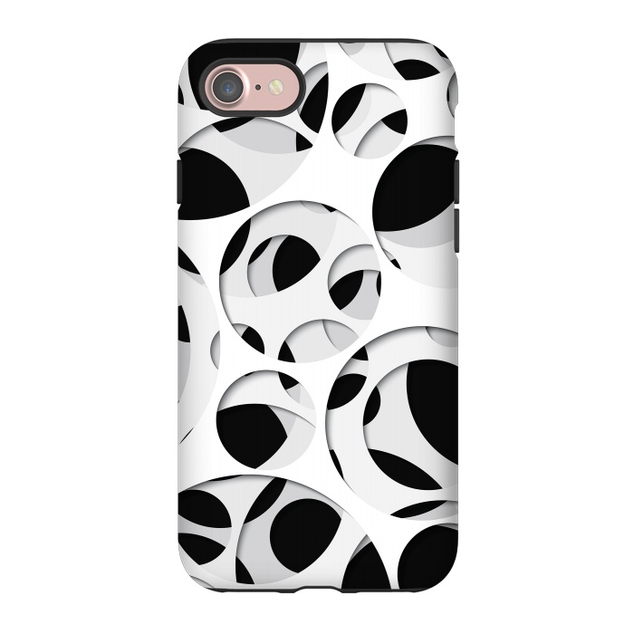 iPhone 7 StrongFit Paper Cutout Circles 009 by Jelena Obradovic