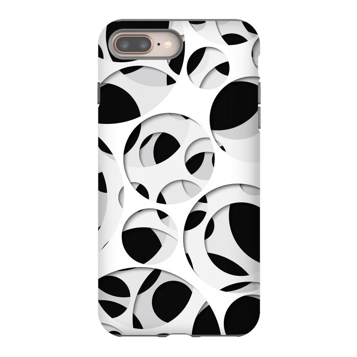 iPhone 7 plus StrongFit Paper Cutout Circles 009 by Jelena Obradovic