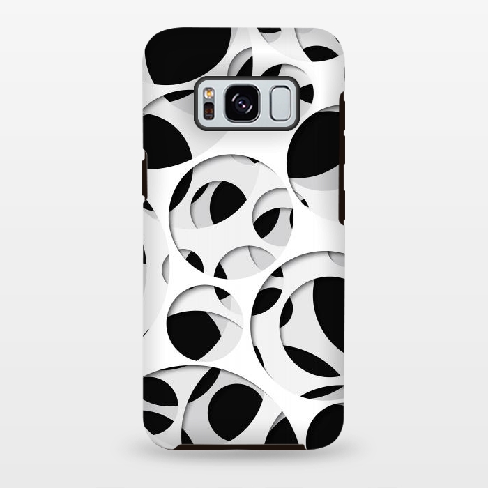Galaxy S8 plus StrongFit Paper Cutout Circles 009 by Jelena Obradovic
