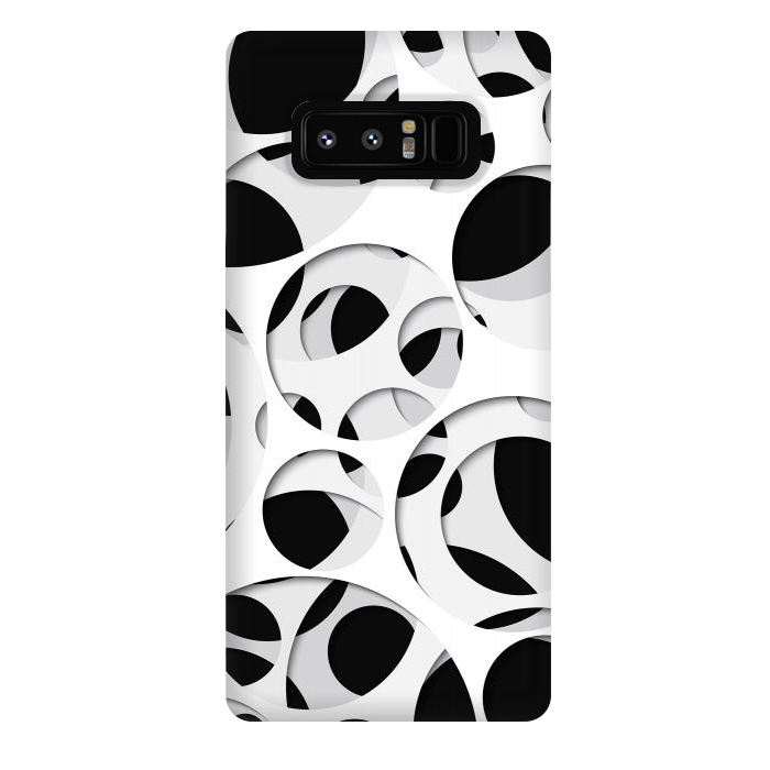 Galaxy Note 8 StrongFit Paper Cutout Circles 009 by Jelena Obradovic