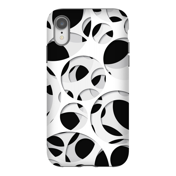 iPhone Xr StrongFit Paper Cutout Circles 009 by Jelena Obradovic