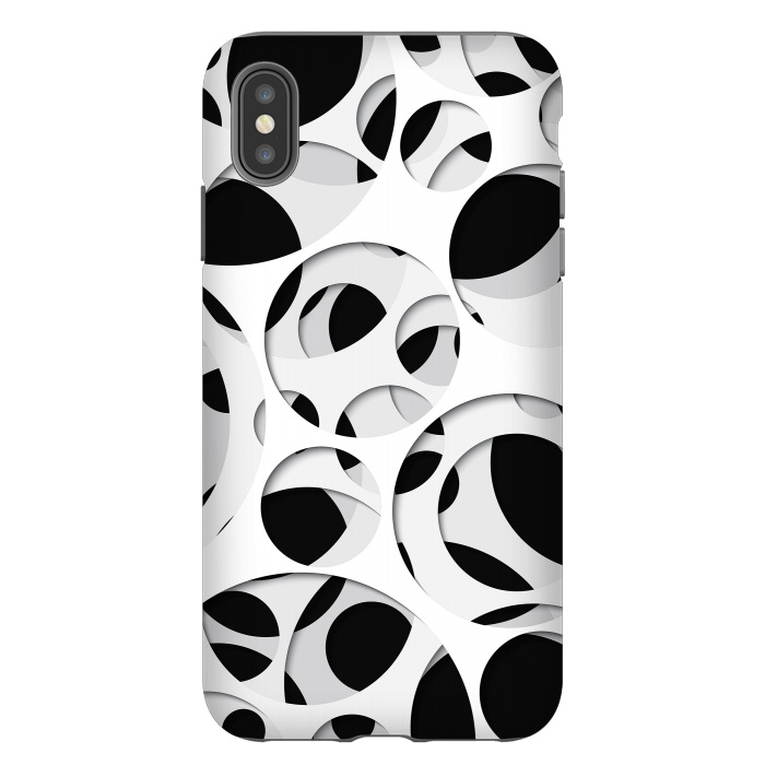 iPhone Xs Max StrongFit Paper Cutout Circles 009 by Jelena Obradovic