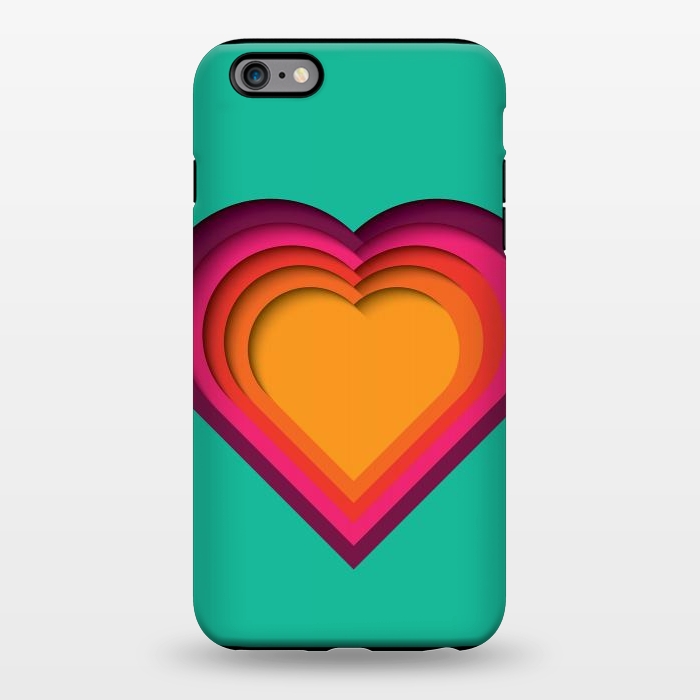 iPhone 6/6s plus StrongFit Paper Cutout Heart 010 by Jelena Obradovic