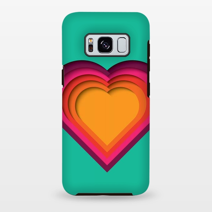 Galaxy S8 plus StrongFit Paper Cutout Heart 010 by Jelena Obradovic