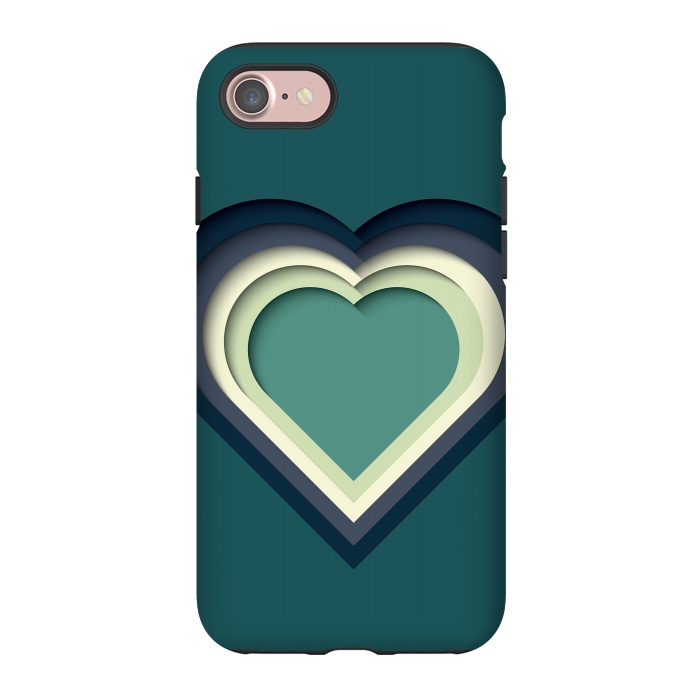 iPhone 7 StrongFit Paper Cutout Heart 011 by Jelena Obradovic