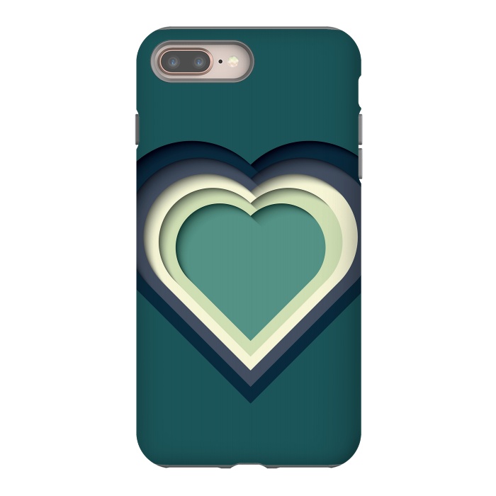 iPhone 7 plus StrongFit Paper Cutout Heart 011 by Jelena Obradovic