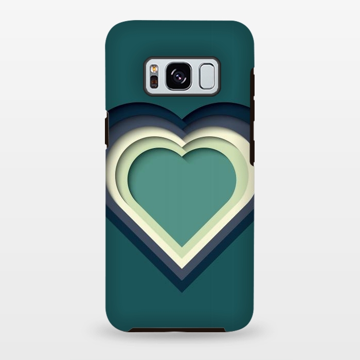 Galaxy S8 plus StrongFit Paper Cutout Heart 011 by Jelena Obradovic