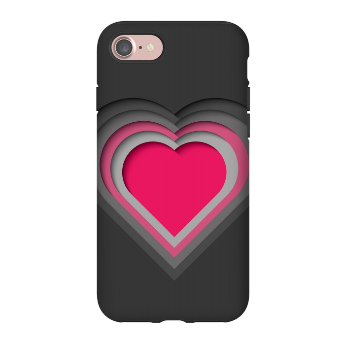 iPhone 7 StrongFit Paper Cutout Heart 012 by Jelena Obradovic