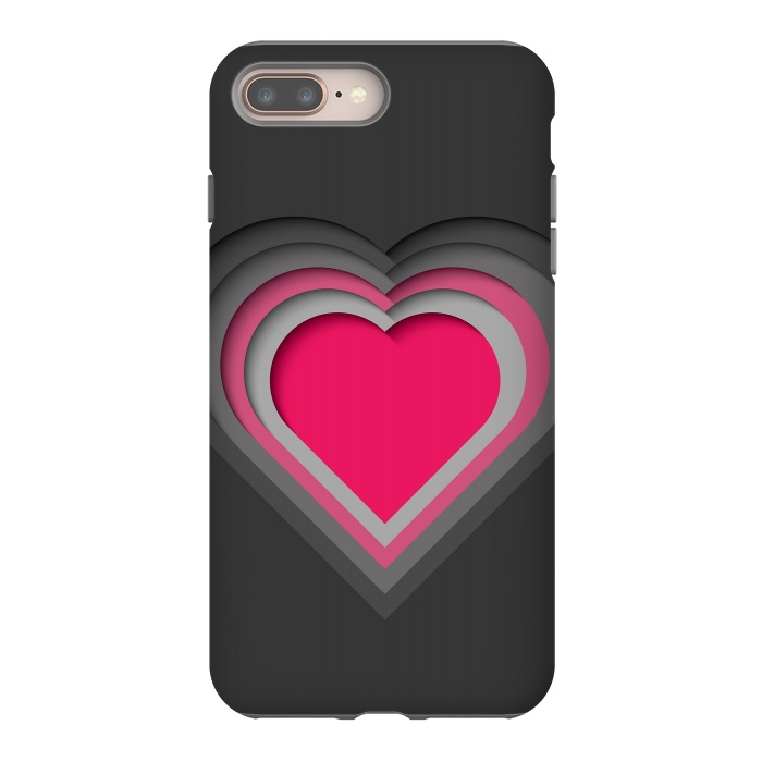 iPhone 7 plus StrongFit Paper Cutout Heart 012 by Jelena Obradovic