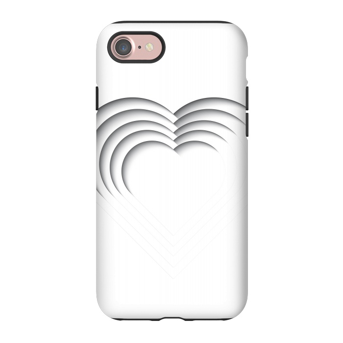 iPhone 7 StrongFit Paper Cutout Heart 013 by Jelena Obradovic
