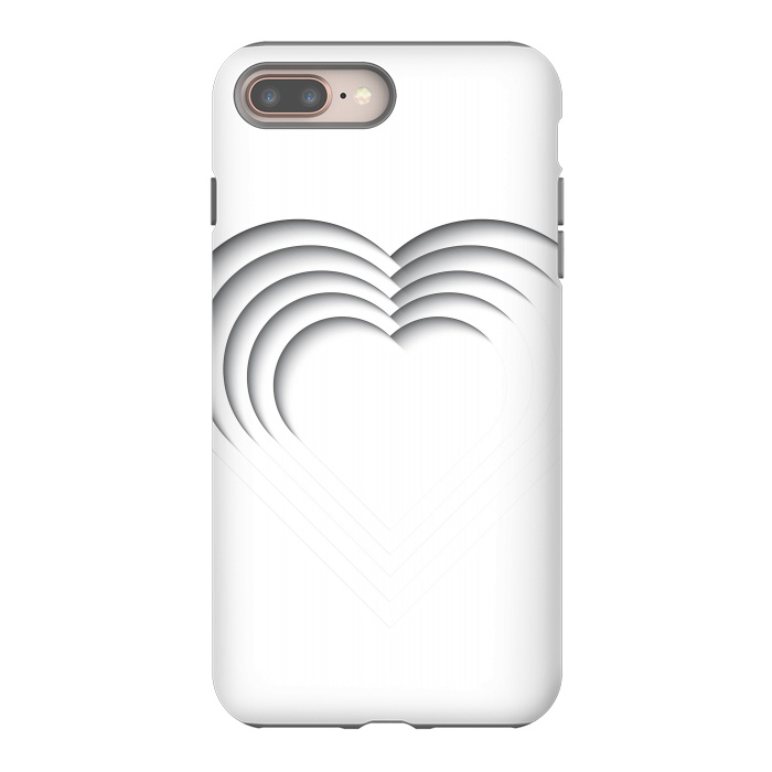 iPhone 7 plus StrongFit Paper Cutout Heart 013 by Jelena Obradovic